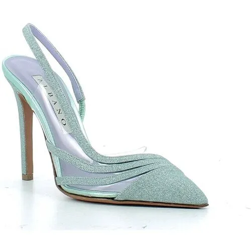 RF 3283 Mint Green Glitter Mersh High Heels