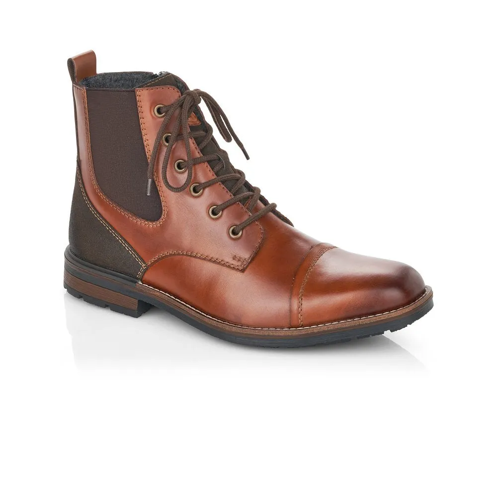 Rieker Mens Lace Up Ankle Boot