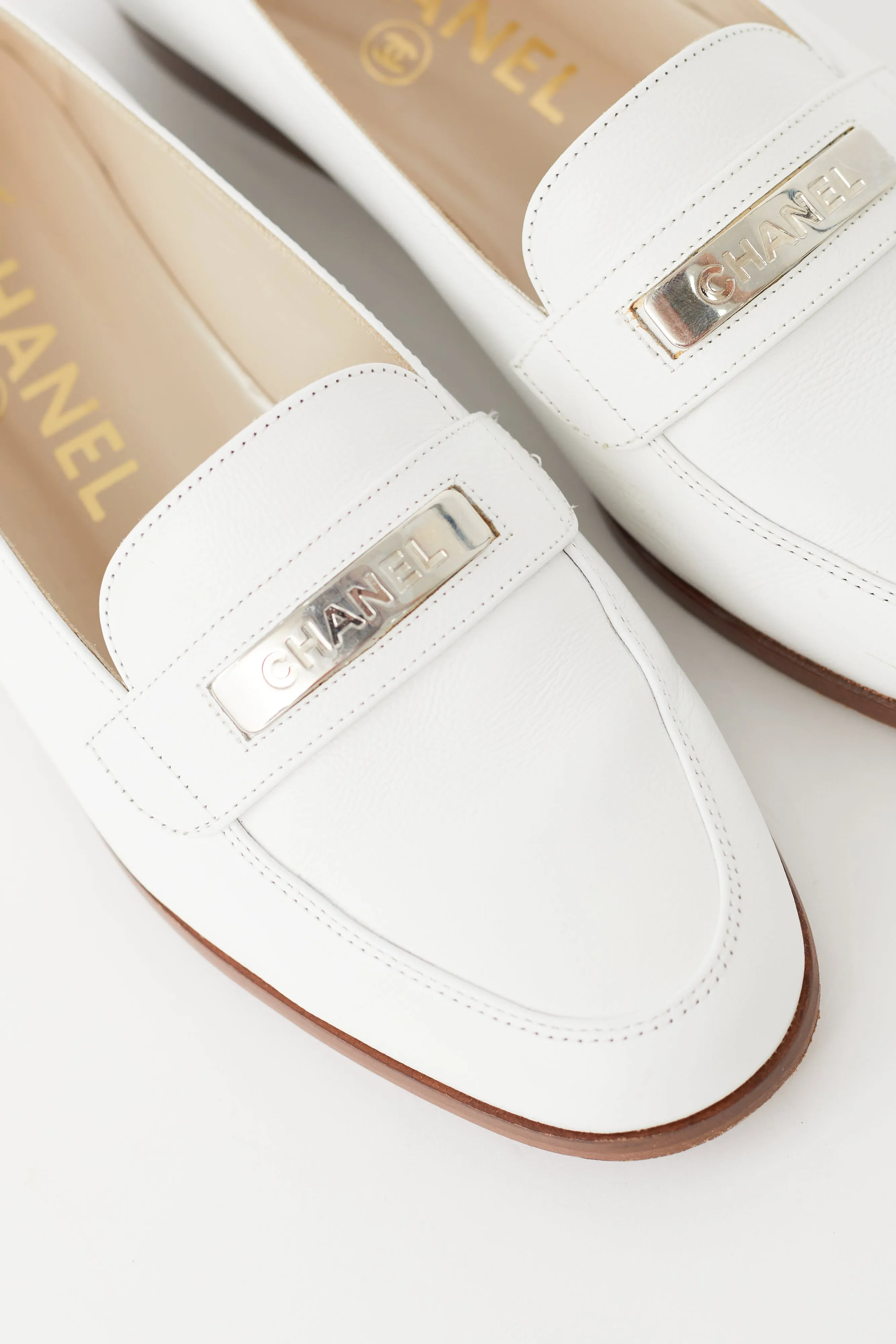 Spring 1998 White Leather Loafer