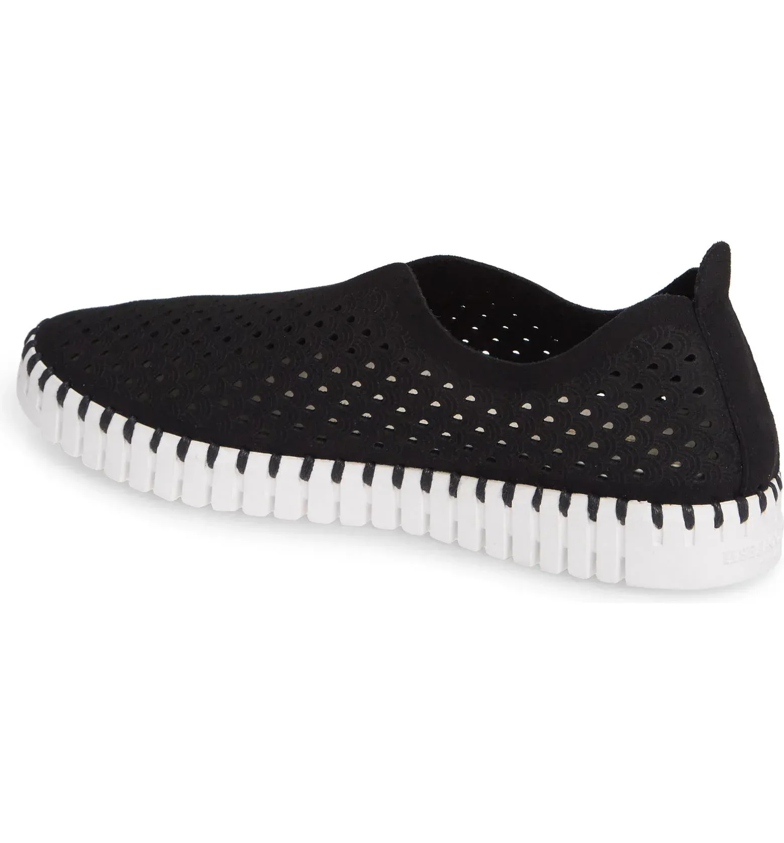 Tulip 139 Perforated Slip-On Sneaker in Black