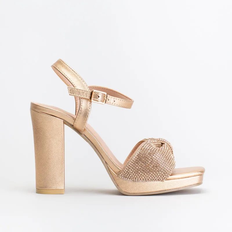 Unreal Women Heeled Platform Diamante Band _ 150757