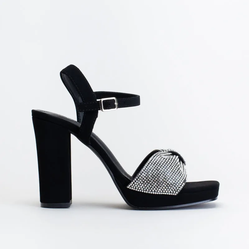 Unreal Women Heeled Platform Diamante Band _ 150757