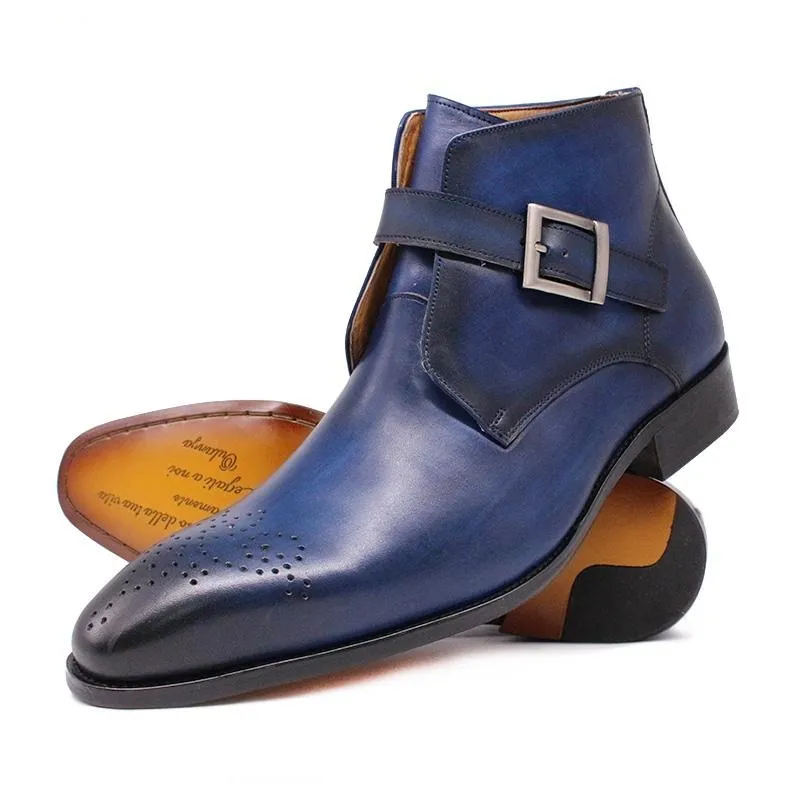 Veltique Lustrévo Buckle Boots