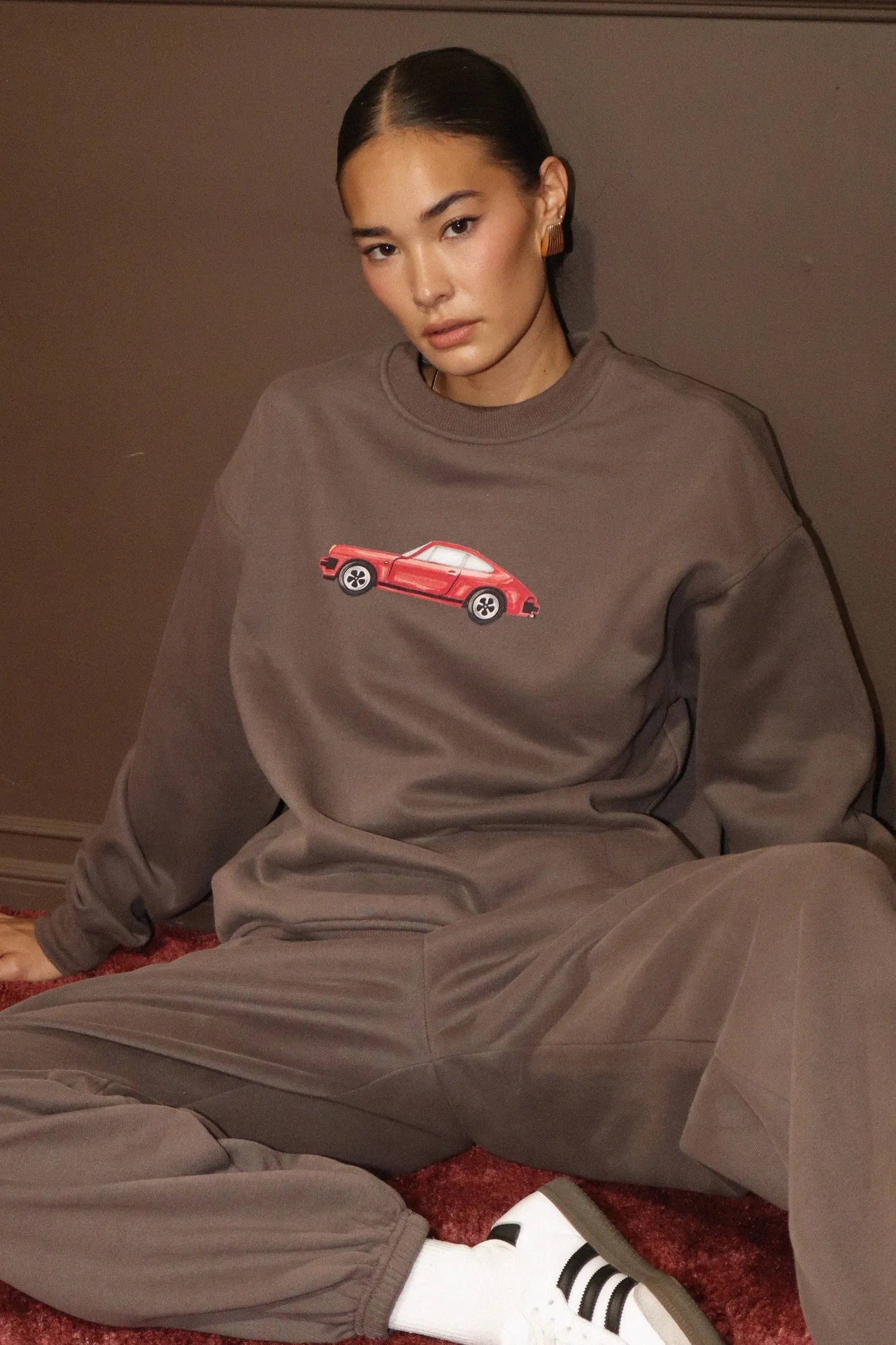 Vintage Car Graphic Sweatshirt