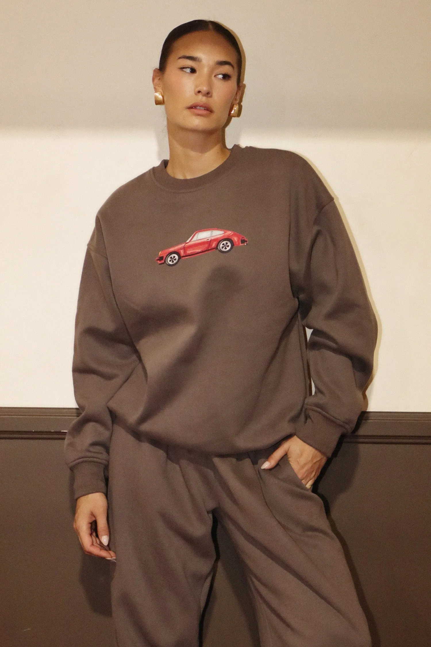 Vintage Car Graphic Sweatshirt