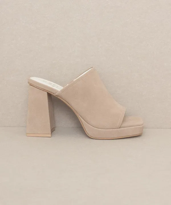 Vivienne - Slip On Thick Chunky Heels