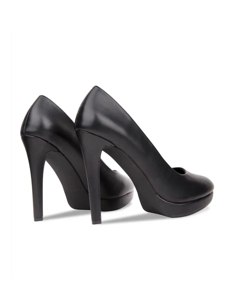 Womens Drag Queen Cross Dresser Round Toe Court Shoes