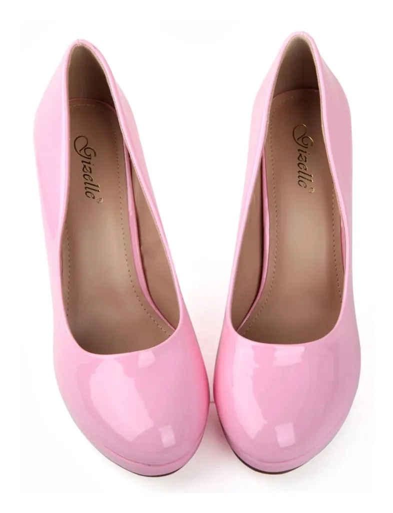 Womens Drag Queen Cross Dresser Round Toe Court Shoes