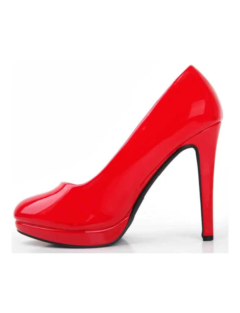 Womens Drag Queen Cross Dresser Round Toe Court Shoes