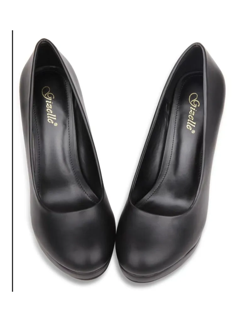 Womens Drag Queen Cross Dresser Round Toe Court Shoes