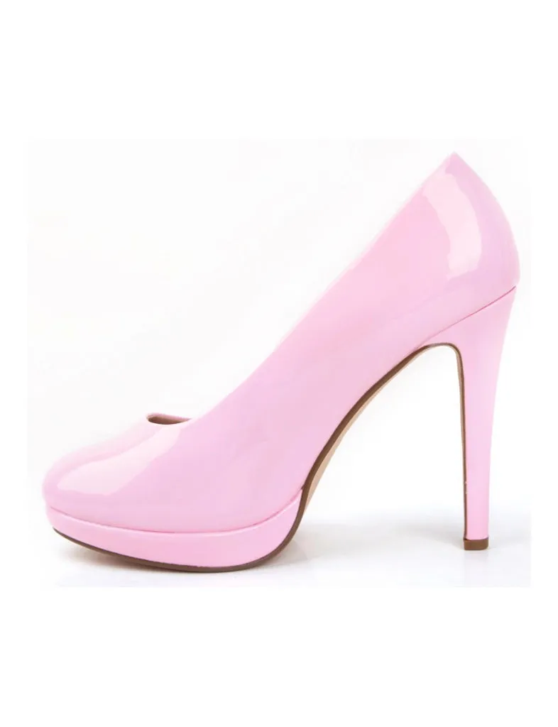Womens Drag Queen Cross Dresser Round Toe Court Shoes