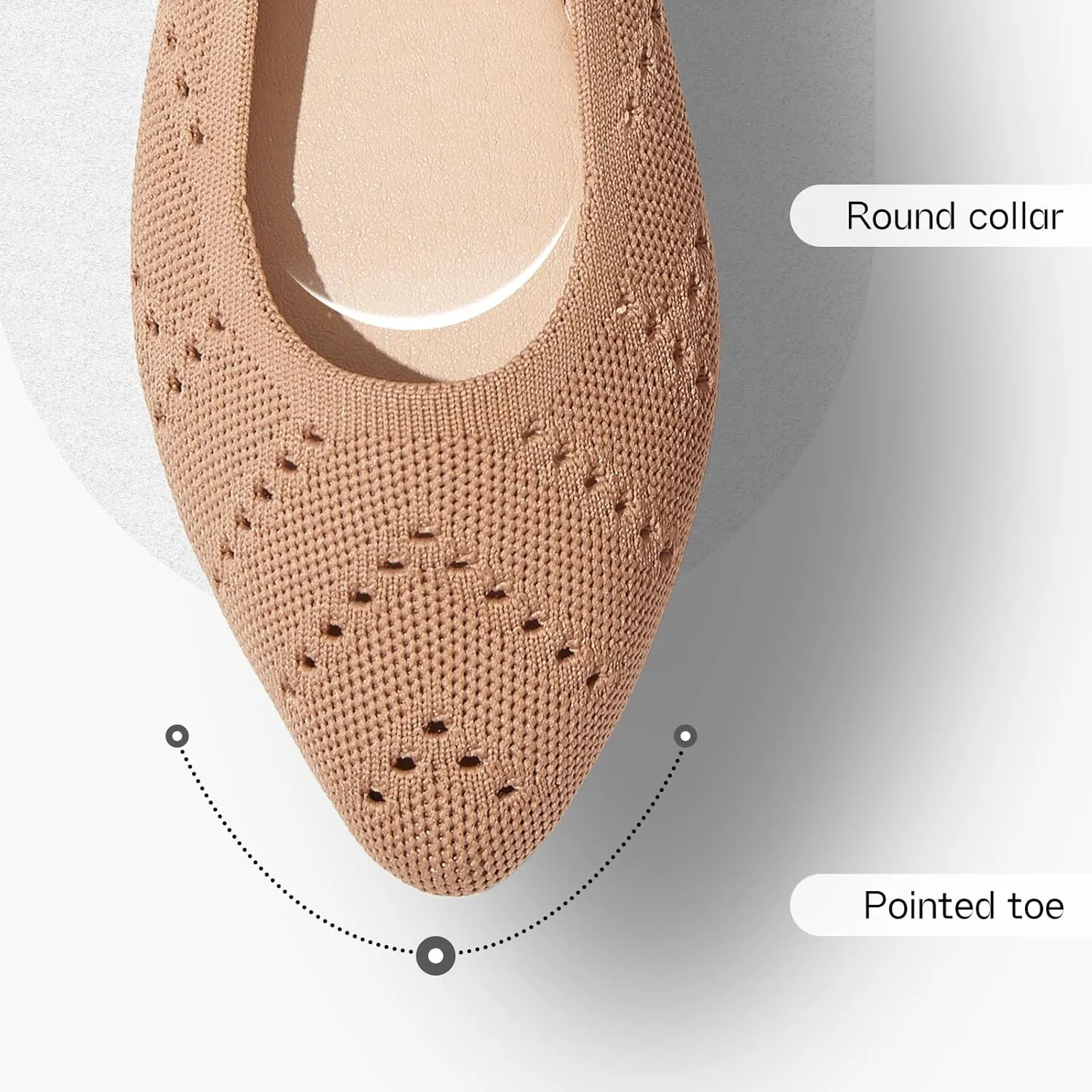 Women’s Flats Shoes Dress Shoes for Women Ballet Flats Dressy Comfortable Pointed Toe Flats Foldable Flats