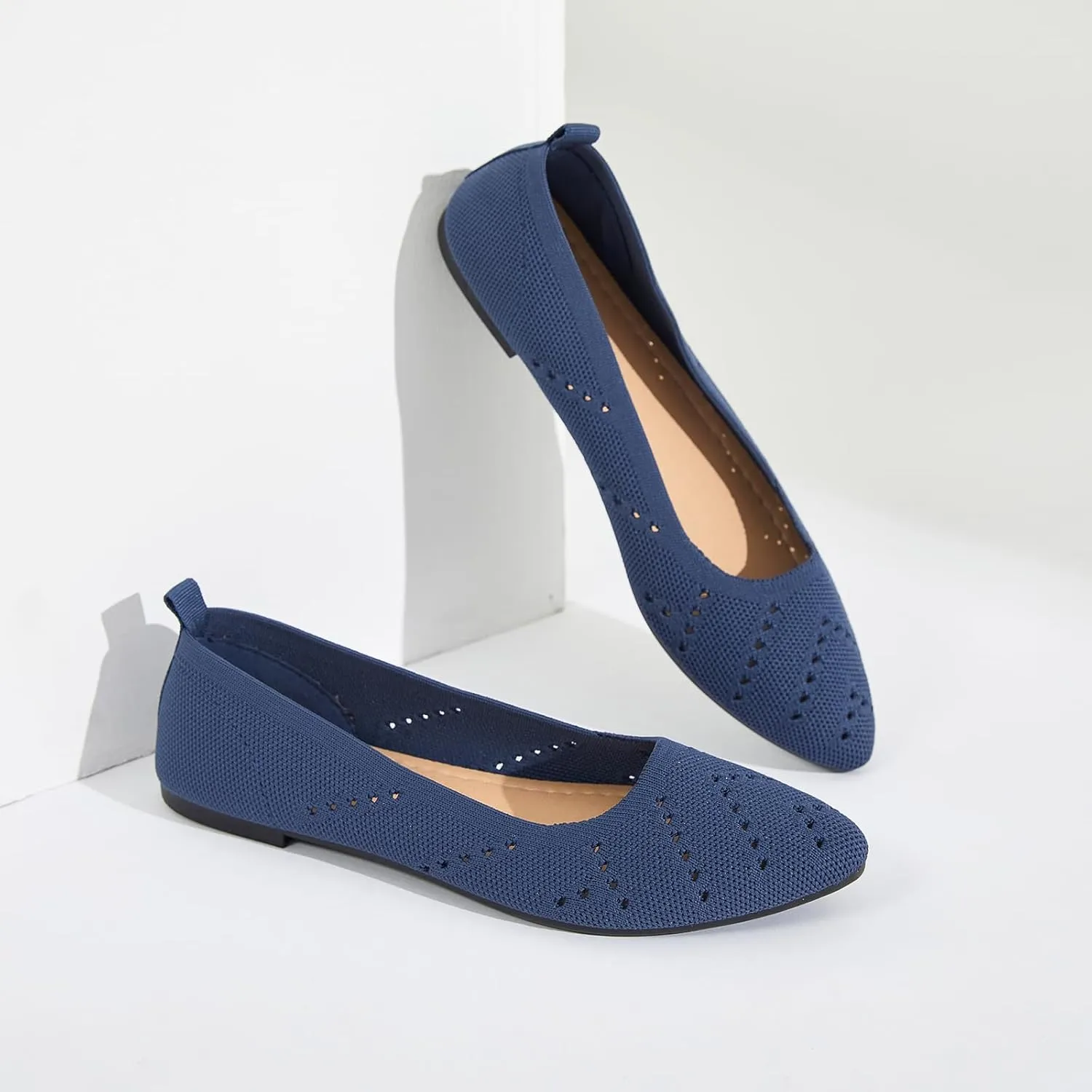 Women’s Flats Shoes Dress Shoes for Women Ballet Flats Dressy Comfortable Pointed Toe Flats Foldable Flats