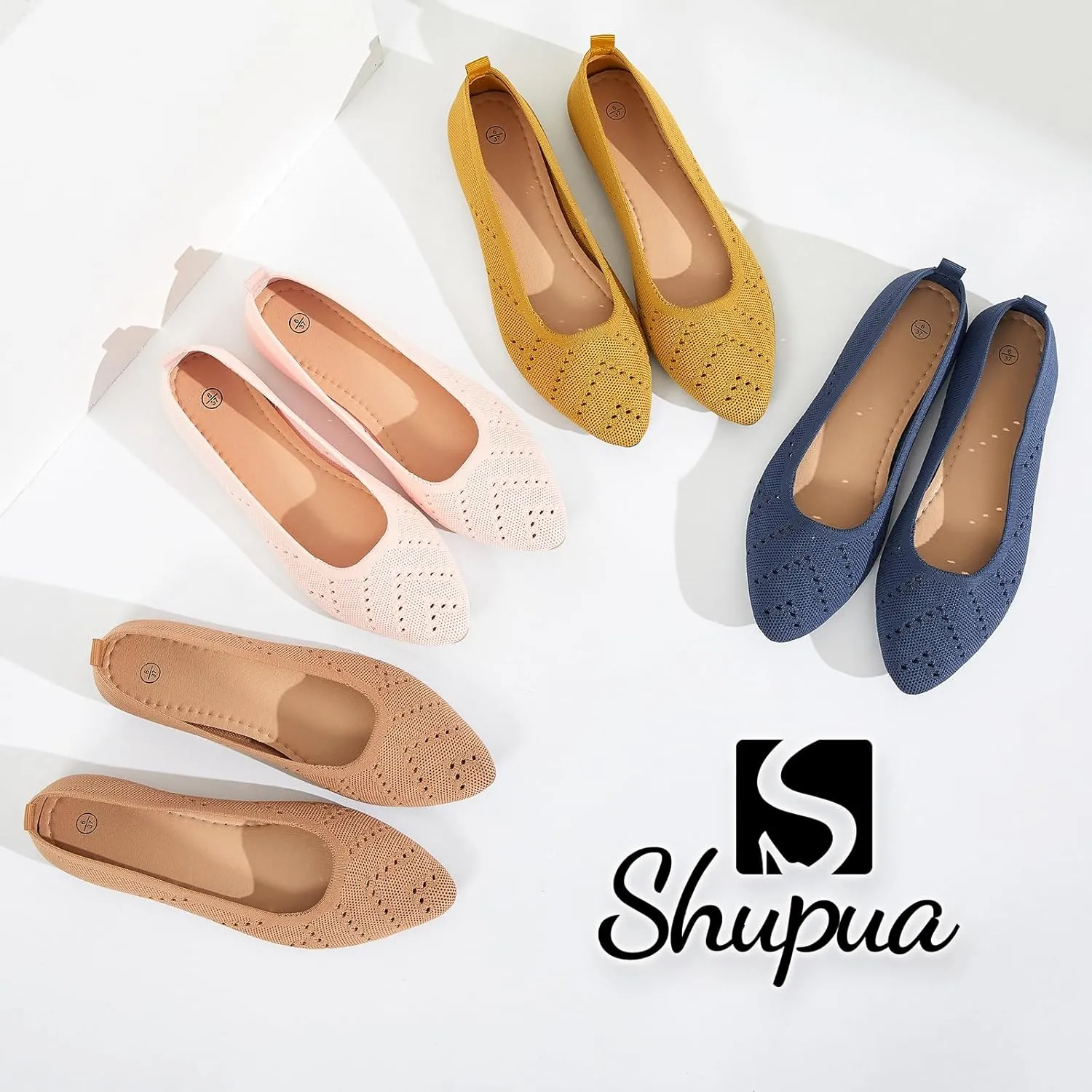 Women’s Flats Shoes Dress Shoes for Women Ballet Flats Dressy Comfortable Pointed Toe Flats Foldable Flats