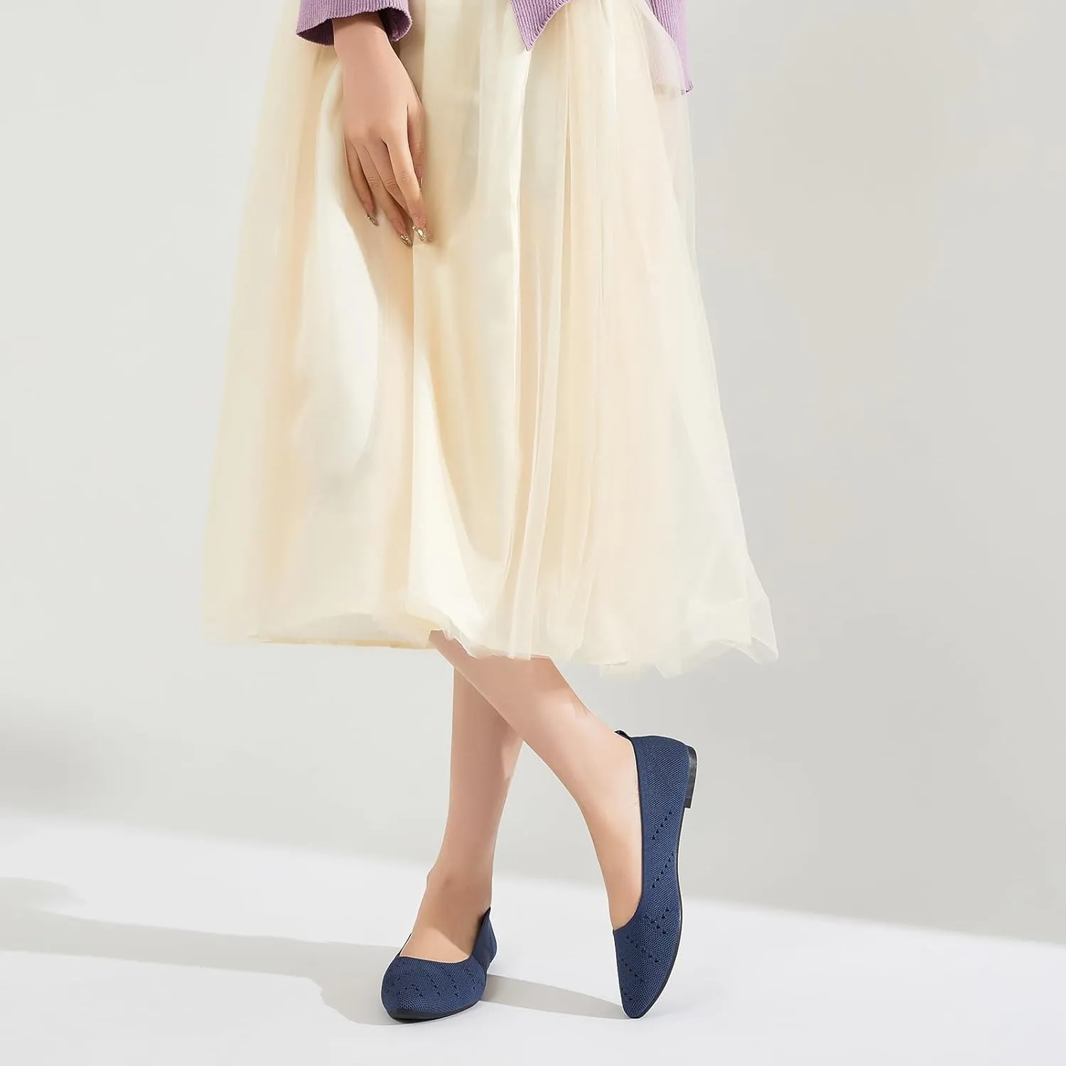 Women’s Flats Shoes Dress Shoes for Women Ballet Flats Dressy Comfortable Pointed Toe Flats Foldable Flats